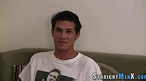 Can This Straight Teen 18+ Handle a Hunk's Tug?