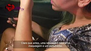 Cristina Almeida in cinema gangbang with over ten strangers, husband watching as cuckold