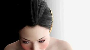 Watch Hanako Arasaka give a monster handjob and blowjob in Cyberpunk 2077?