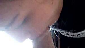 I give a passionate blowjob to my skinny Thai lover