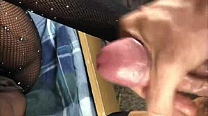 ebony betty bangkok teases with asian footjob in stockings