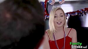 American Stepdad's Cock Gets Sucked Hard In Familystroke