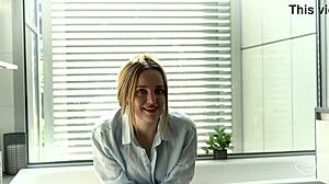 Blonde Australian Charlie Guides Intense Jerk Off Sessions with Natural Tits Squirting Orgasms and Masturbation Instructions