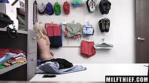 Lisey Sweet's Office Sex with Burglar Blowjob and Riding