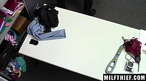 Lisey Sweet's Office Sex with Burglar Blowjob and Riding