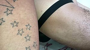 Novinho slams big tattooed cock into guy's ass