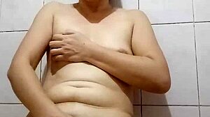 Asian Wife's Suggestive Solo Masturbation Session 3