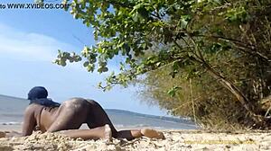 Butt naked twerking in public on the street