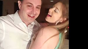 petite blonde sunny lane teases limp cock with striptease