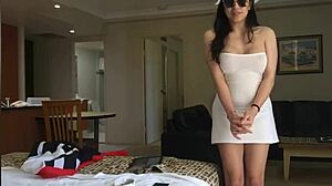 I-I just love showing off my big tits on webcam solo!