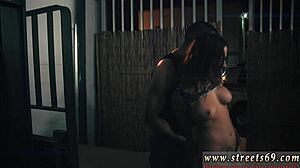 fem dom bondage and rough outdoor sex left behind at a house party