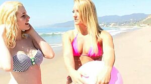 Watch these hot blonde lesbians pleasure each other's pussies?