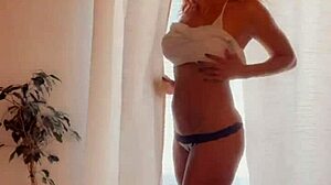 Yenniferpink Undresses Slowly, Revealing Big Tits and Ass