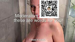 I saw my blonde stepsister in the shower with natural tits