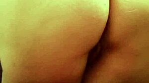 latina in lingerie masturbates while assfucking black cock