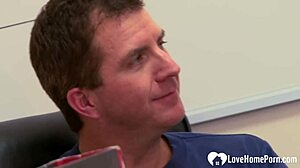 Young Student Trades Body For Grade In Homemade Scene.