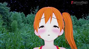 Misty says, 'Suck my big tits while I blow you in POV'