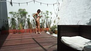 Andrea guides cristian in webcam masturbation