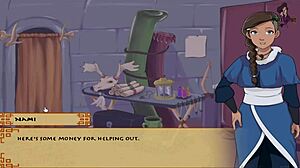 in avatar, the last airbender trainer part 3, sexy brunettes engage in lesbian blowjob action