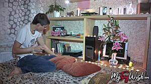 Boy convinces shy girlfriend to experiment with anal sex for first time