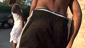 Crista Moore Boldly Wraps Pussy Lips Around Massive Black Cock.