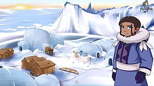 in avatar, the last airbender trainer part 3, sexy brunettes engage in lesbian blowjob action