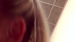 Eurobabe With Tattoos Piercings Striptease POV Tan Lines Shaved Pussy Close Up Riding Cock Facial