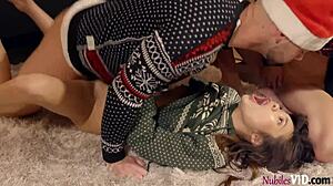 kacie castle vina sky naughty christmas family fun