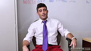 Straight Dudes Jack Off Together in Gay Porn