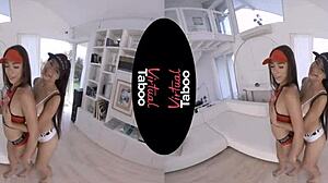 taboo shaved brunette boobs pov session no guys