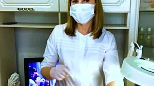 Horny Client With Huge Dick Visits SugarNadya For Latex Treatment.