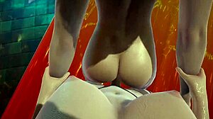 I enjoy Aloy and 2B futas at the pool party.