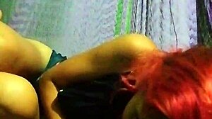 latina teen with tattoos sucks and plays on hammock 😏