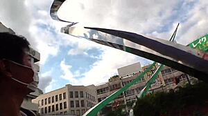 Part1 Lika-chan, sex-addicted tanned gal, unleashes desire after abstinence with wild actor in squirting climax sex!!