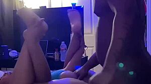 Fat Juicy Wet Ebony Pussy Receives Big Black Dick Missionary Before Husband Sends Her to Work