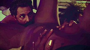 Veronica Lins and Mario dominate in raw interracial action