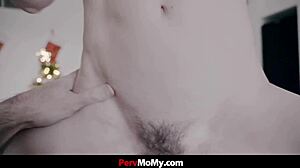 Teen Asks Stepmom To Fuck Him As His Christmas Present