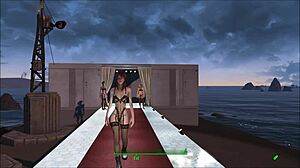 Fallout 4 fashion show in sexy lingerie