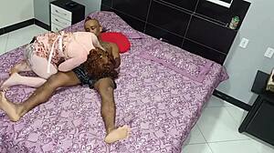 Lorrany Exotica, Horny Albino, Cums Three Times On Big Black Cock In Gangbang