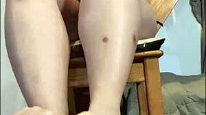 big titted mistress pov edging footjob with not son