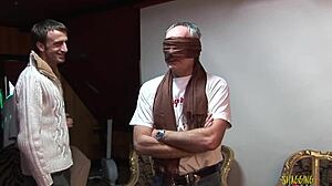 Curvy Blonde Milf Pleasing Multiple Cocks With Tits And Anal.