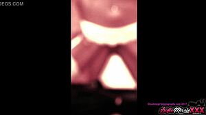 Sofie Marie, the milf in stockings, whispers, 'fuck me hard after this blowjob' in doggystyle action