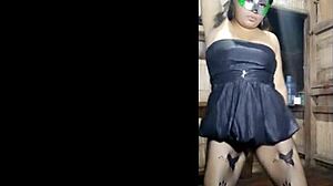 Teen Babe Shows Tight Hairy Vagina And Natural Tits At Stepbrother's Bachelor Party