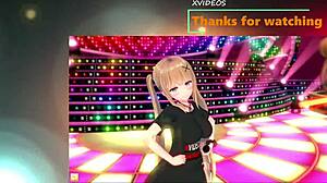 Yagokoro Eirin Gets Big Tits Rubbed in Hentai Game