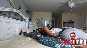 monniluv's big tits and ass delight pussy eater in side cam