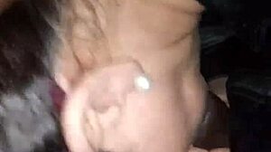 Spanish lips wrap around big black cock