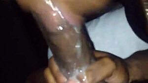 ebony girl gives sloppy blowjob and swallows in los angeles