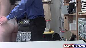 pornstar shoplifter gets fucked by security!