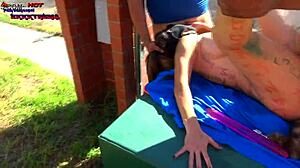 danna hot, la perra mas puta, humillada en publico. ella grita mientras la exhiben teniendo sexo salvaje.