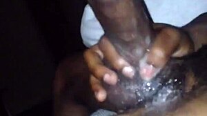 ebony girl gives sloppy blowjob and swallows in los angeles